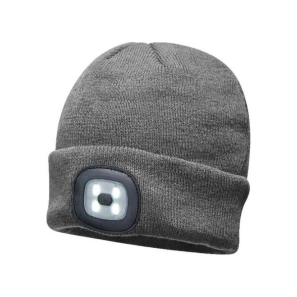 Muts met led-verlichting Zwart